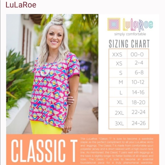 LuLaRoe Classic Tee bird-on-a-wire print sz. XXS - Picture 7 of 7